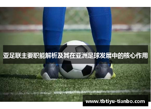 亚足联主要职能解析及其在亚洲足球发展中的核心作用